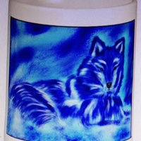 Fall wolf or snow wolf coffee mug - Thumbnail 1