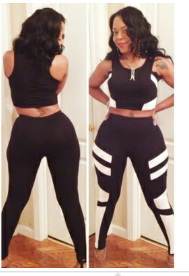   Black Two-piece Jumpsuit