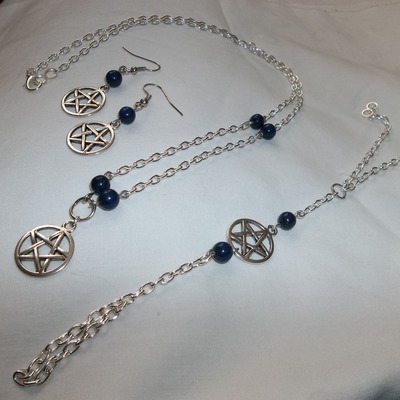 Pentacle jewelry set