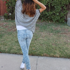 Grey Textured Cardigan - Thumbnail 2