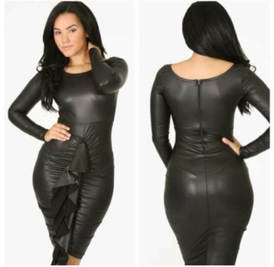  Synthetic Leather dress