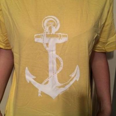 Banana cream be brave anchor shirt