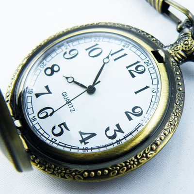 Eiffel Tower Quartz Pocket Watch Necklace