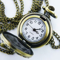 Mini Crown Pocket Watch Necklace  - Thumbnail 1