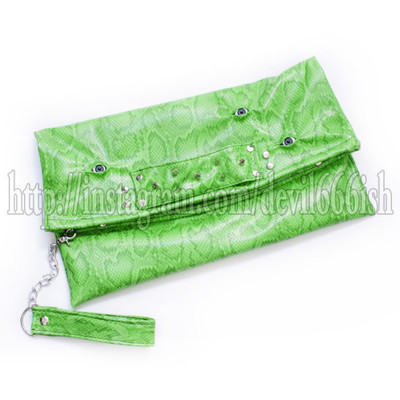  monster(green) clutchbag