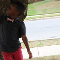 Kid Red Bow Tie - Thumbnail 2