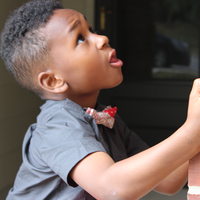 Kid Red Bow Tie - Thumbnail 3