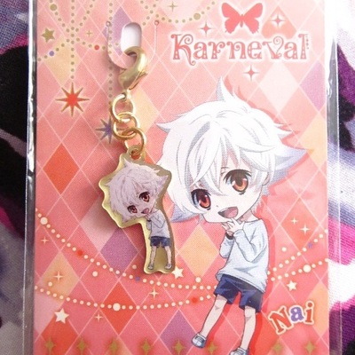 Karneval - mikanagi touya - metal fastener charm - nai / hirato