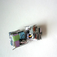 Stacked Shiny Floating Saucers Eco Earrings - Thumbnail 4