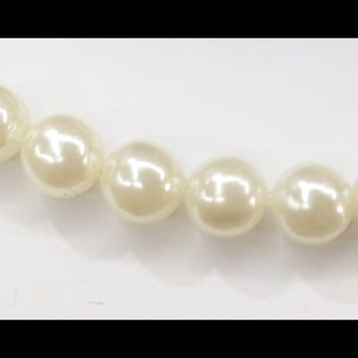 Faux plastic pearl 6mm round beads 100 pcs