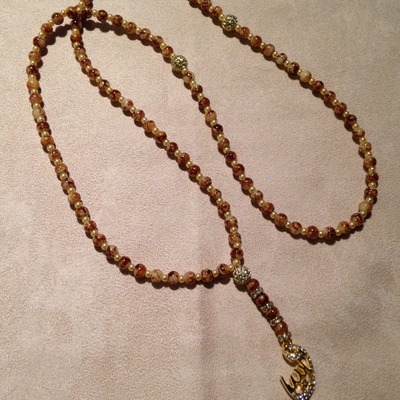 Allah beaded necklace
