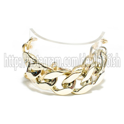 Golden chained sheer bangle