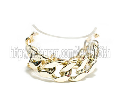 Golden chained sheer bangle