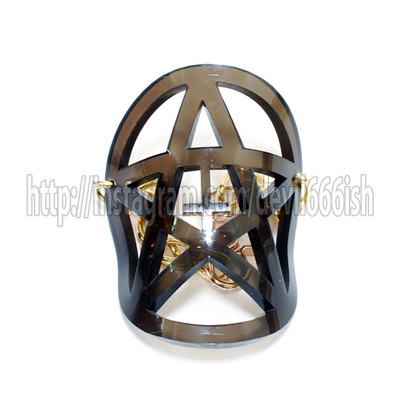 Pentagram shield (black) bracelet