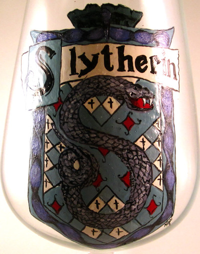 Slytherin Wine Glass