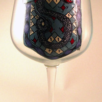 Slytherin Wine Glass - Thumbnail 1