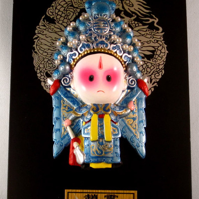 Zhao yun chinese drama character polymer figurine display