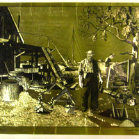 Lionel Barrymore Gold Point Mogu Etching - Thumbnail 1