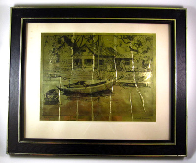 Lionel Barrymore Gold Point Pleasant Etching