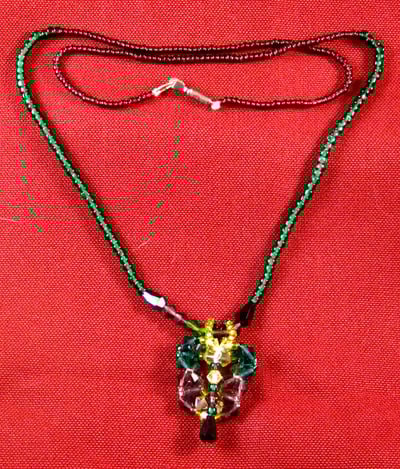 Mardi Gras Blass Bead Necklace
