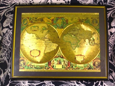 Hondio Gold Foil Map