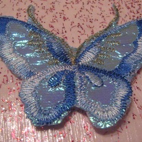 Blue Butterfly Patches