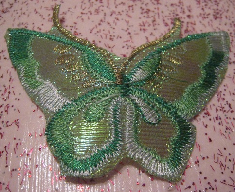 Green Butterfly Patches