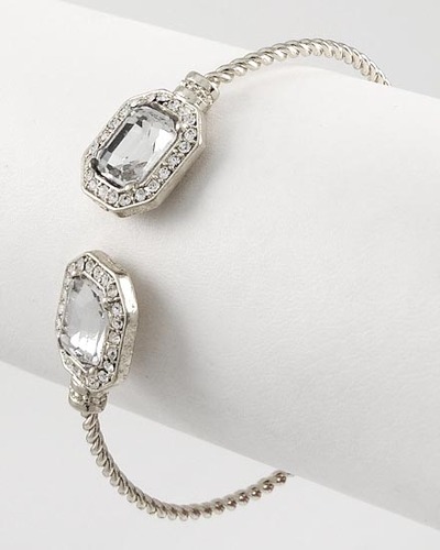 Gabrielle- Double Square Silver Cuff