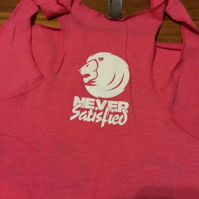 Girls pink tanks - b&w / fit girls