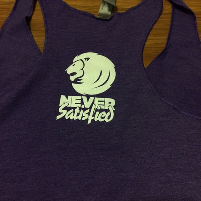 Girls purple tanks - b&w / fit girls