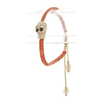 Dakota- Metal Drawstring Skull Bracelet