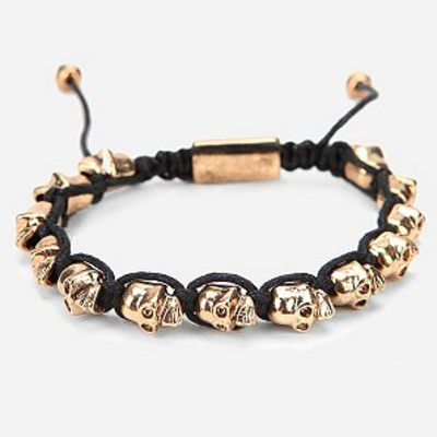 Laurent- metal multi skull drawstring - Thumbnail 4