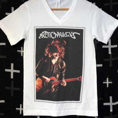 Alex turner arctic monkeys unisex v-neck t-shirt.