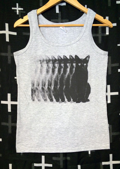 NINE SHADES OF CAT TANK TOP.