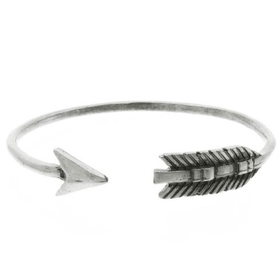 Tori - silver arrow cuff bracelet - Thumbnail 1