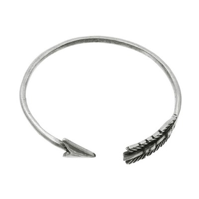 Tori - silver arrow cuff bracelet
