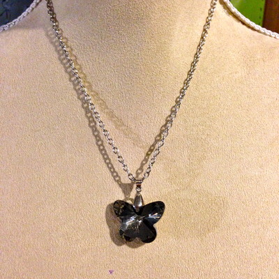 Glass Butterfly Pendant