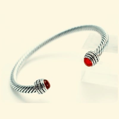 Audrey - Ruby Cable Cuff