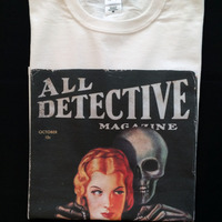 VINTAGE DETECTIVE HORROR MAGAZINE UNISEX T-SHIRT. - Thumbnail 1