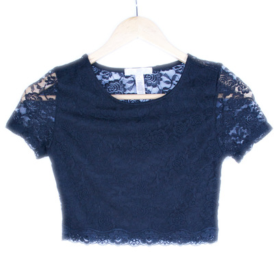 Crop lace top