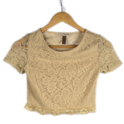 Crop lace top