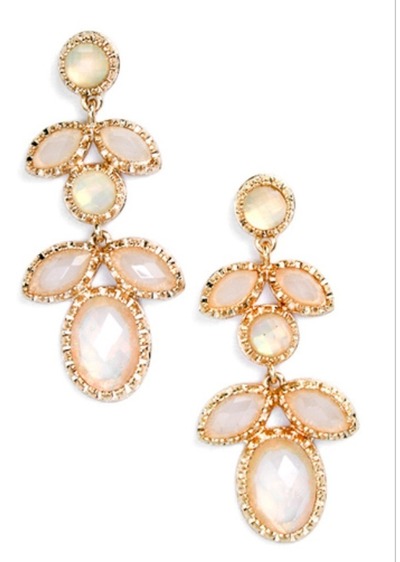White Opal Earrings