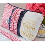 Large Zippered Wristlet/Clutch Accented with Ruffles and Scripture - Thumbnail 1