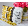 Large Zippered Wristlet/Clutch Accented with Ruffles and Scripture - Thumbnail 1