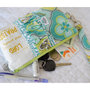 Large Zippered Wristlet/Clutch Accented with Ruffles and Scripture - Thumbnail 4