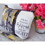Large Zippered Wristlet/Clutch Accented with Ruffles and Scripture - Thumbnail 1