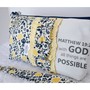 Large Zippered Wristlet/Clutch Accented with Ruffles and Scripture - Thumbnail 1