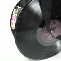 Sugar Skull Hand Crafted Record Purse  - Thumbnail 2