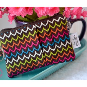 Zippered Pouch/Coin Purse Accented with Scripture/Pleat Design