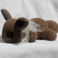 Sleepy Eevee - Needle Felted Details - Thumbnail 1
